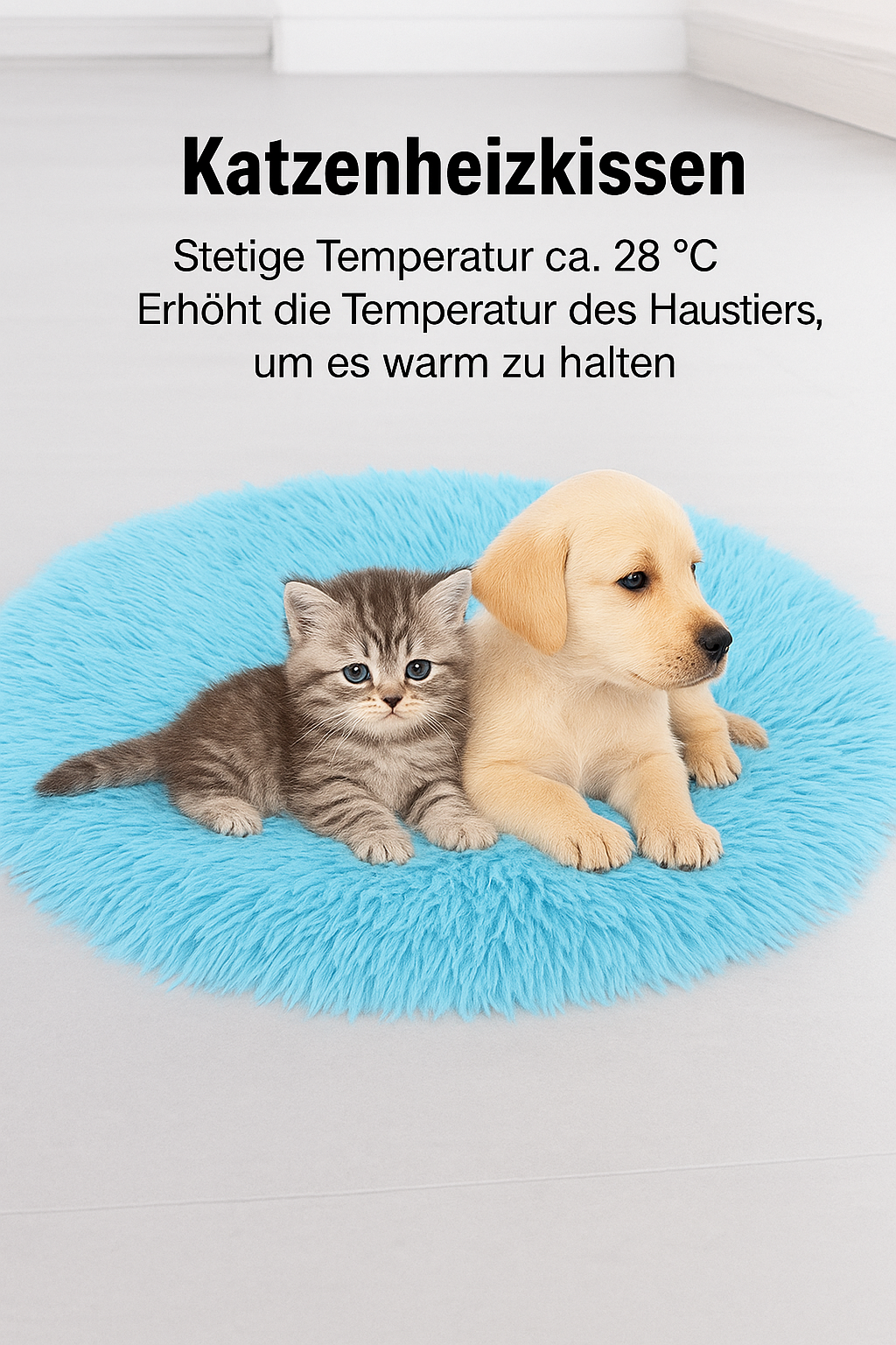 Kuscheliges Heizkissen für Haustiere – Weich, Flauschig und Beruhigend